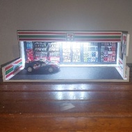 7eleven minimarket parking diorama