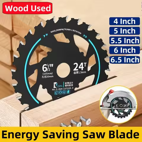 Efficient Energy Saving Lithium Saw Blades 5/5.5/6/6.5-inch Circular Saw Blade Wood Cutting Saw Blad