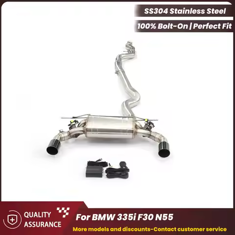 ECCF Sporty Valvetronic Valve Exhaust Catback Exhaust for BMW 335i F30 N55 Performance Upgrade Aggre
