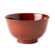 Asahi Koyo Donburi Bowl, Winged Design, All Wood Grain, Red, 1 piece, Dishwasher Safe, Microwave Saf