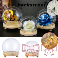 BACKSTREET Glass cloche Terrarium Tabletop Plants Spherical Glass Vase Terrarium Transparent Bottle Flower Storage box