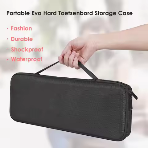 Storage Bag Hard Shell Mechanical Keyboard for Logitech MX Keys Wireless Keyboard Portable Carrying 