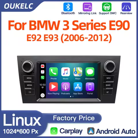 OUKELC Android CarPlay Car Radio Multimedia Video Player For BMW 3 Series E90 E91 E92 E93 Android Au