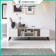 FurnitureFit 6FT 180CM TV Cabinet |TV Console | Media Storage | Almari TV | Console Table | TV stand