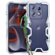 เคสสำหรับโมโตโรล่ากันกระแทกกันชนทำจากโลหะอลูมิเนียมดูหรูหรา Moto ขอบ2024 2023ขอบ50ฟิวชั่น X50อัลตร้า