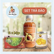SET NGUYÊN LIỆU TRÀ ĐÀO TRÀ VẢI 60-65 LY - GIAN BẾP NHỎ ORINO