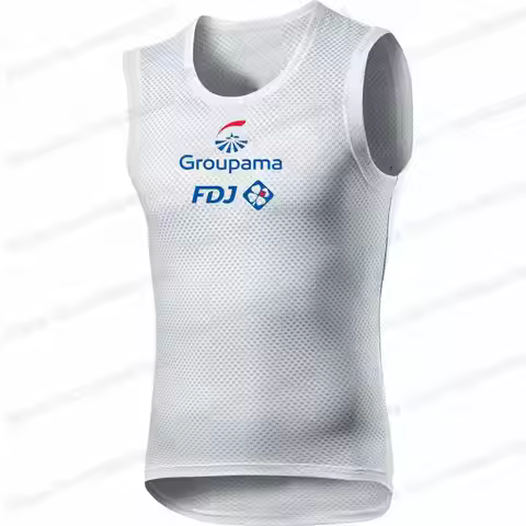 FDJ Team 2022 Cycling Base Layer Men bike Jersey Sleeveless Road Bicycle Vest Breathable Outdoor Run