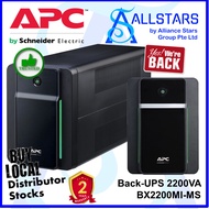 APC BX2200 Back-UPS 2200VA, 230V, AVR, 4 universal outlets (BX2200MI-MS) (Warranty 2years local dist