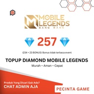 Top Up 257 DM ML Termurah Via ID - Diamond Mobile Legends Legal &amp; Cepat