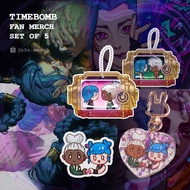 TIMEBOMB EKKO JINX SET OF 5 ( ARCANE LEAGUE OF LEGENDS FAN MERCH )