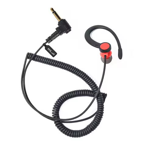 1Pin G Shape Walkie Talkie Listen Only Earpiece Headset,3.5mm Plug Soft Earpiece for Motorola 2 Way 