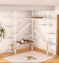 頂天立地-通天柱貓爬架(多款)-家用牆角攀爬架梯子窗臺飄窗金屬貓樹貓爬杆 (U4448)