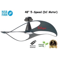 NSB Swish Ceiling Fan 48" (Grey)