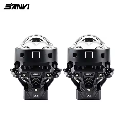 SANVI 3 inch LK2 Hyperboloid Bi LED Projector Lenses 12V 150W Headlight For Car H4 H7 9005 9006 Ligh