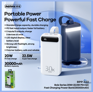 REMAX POWER BANK 30000MAH 20W QC+PD POWER BANK RPP - 522