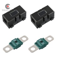 2 X ANS-H Car Fuse Holder and 2 X High Current Bolt on Midi Fuses 50A Amp Plastic Midi Fuse Holder F