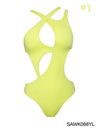 SABINA SWIM S/S 23 ชุดว่ายน้ำวันพีซ รหัส SAWK088 - สีเหลือง