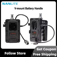 Nanlite BT-BG-V V-mount Battery Handle Portable Outdoor Lighting Accessory for Forza 60B II/150B FC-