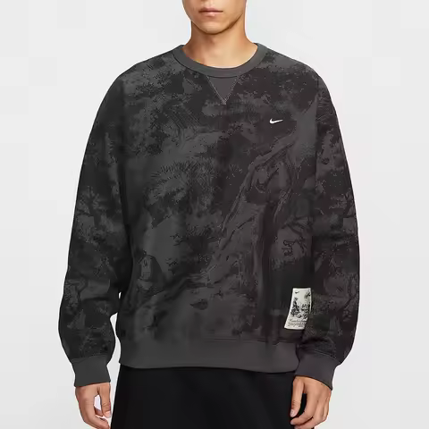 Nike genuine Solo Swoosh Men's Loose Fit Casual Hooded Sweatshirt HV4119-254