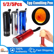 1/2/5PCS Egg Candling Flashlight Tester LED Egg Candler Tester Lamp for Egg Incubator