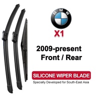 Car Wiper Blade for BMW X1 2009-present (E84/F48/U11) Front Rear Silicone Windshield Wiper