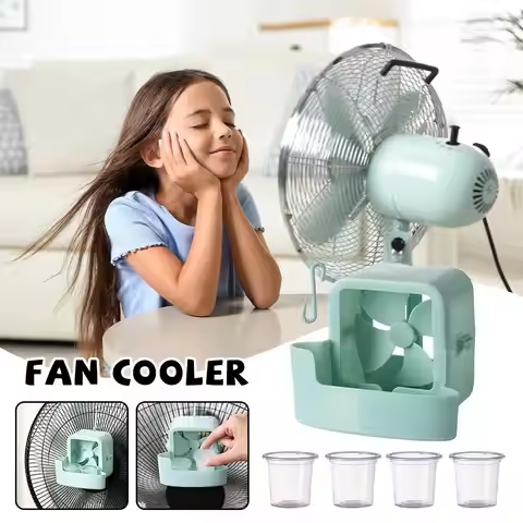 Hanging Fan Cooler Ice Box Add Ice Cubes Cooling Device for Home Desk Floor Fan Portable Summer Cool