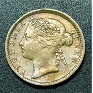 Straits Settlement Queen Victoria 10 Cent 1894