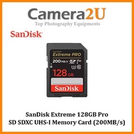 SanDisk Extreme 128GB Pro SD SDXC UHS-I Memory Card (200MB/s)