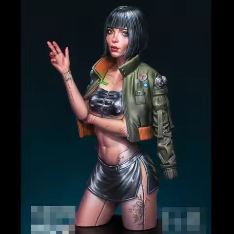 1/10 Resin Model bust GK, C. O. R. A., girl, Unassembled and unpainted kit