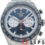 TAG Heuer Carrera 運動計時表 160 週年限量版 CBN2A1E.BA0643，含錶盒和保固卡，不鏽鋼男士腕錶，藍色，拋光，成色極佳 [二手]