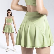 Yoga Tennis Jersey Sports Suit Sports Bra Running Suit Fitness Tennis Anti-glare Culottes Women 26..
