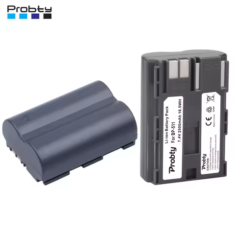 2500mAh BP-511 BP-511A Batteries for Canon EOS 5D 10D 20D 30D 40D 50D 300D PowerShot G1 G2 G3 G5 G6 