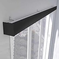 3 To 23Ft Curtain Rail Track For Wall, Metal Curtain Box Valance Panel, Bathroom Apartment Privacy C