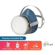 3M HF-50 Series Respirator (HF-51 or HF-52) + 3311K-55 Set Organic Vapor Cartridge with Pre-Filter/ 