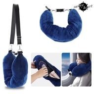 [SNNY] Neck Pillow Space-saving Refillable Travel Pillow Adjustable Comfortable Neck Support Pillow for Outdoor