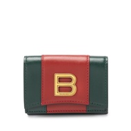 Gucci x Balenciaga The Hacker Project Green and Red Leather Card Case Gold Hardware, 2021