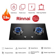 RINNAI 5.0kW 2 Burner Flexi Hob Built-In Gas Stove RB-782G