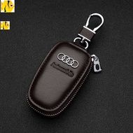 Spot Audi Audi special genuine leather key case A3 A4 A6 RS A5 genuine leather zipper key case key case A1 A3 A4 Q3 s rs applicable