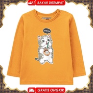 Children's Long Sleeve Pajamas T-Shirt Kucitng Meow Viral Latest Trendy 2025 FV-65