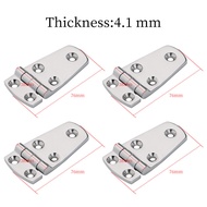 4pcs 76*38mm Marine 316 Stainless Steel Hinge Short Side Door Hinge for Yacht Boat RV Marine Door Hi