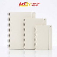 Muji Inspired Spiral Notebook (A5, B5, A4, A6) | Minimalist Frosted Cover Journal