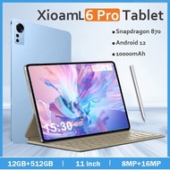 Newest Original Global Tablet Pad 6 Pro Tablet Android 12 Snapdragon 870 Octa Core 11 inch Tablets P