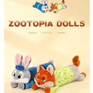 60/80/100cm Zootopia Nick Lying Long plushie Toys mainan budak perempuan