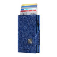 【德國製造】Tru Virtu 真皮皮革多功能防盜RFID錢包 Sting Ray Blue/Titan
