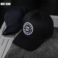 Mũ nón lưỡi trai Brixton Supply Trade Mark cotton đen logo thêu tròn bít đuôi co giãn flexfit - Nhật