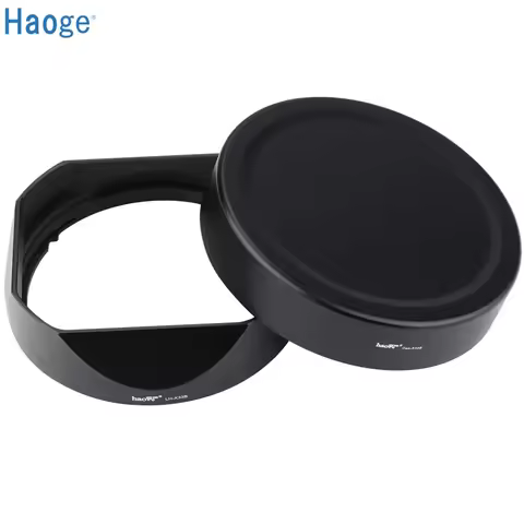 Haoge Lens Hood Metal Square Bayonet for Fujifilm XF33mm F1.4 R WR Lens, Fuji XF 23mm f/1.4 R LM WR