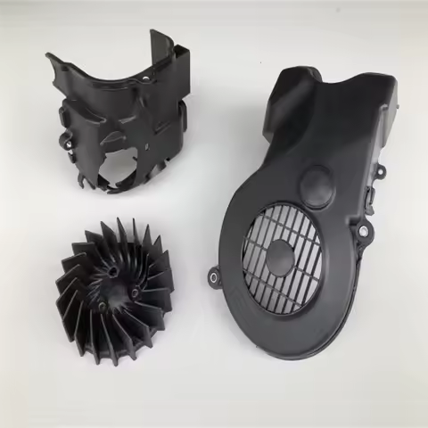 Motorcycle Engine Side Leaf cooling fan cover For HAOJUE UZ125cc UZ125 UM125 UZ UM 125 Lindy125R 33G