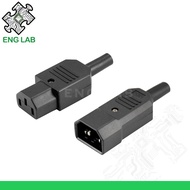 ENGLAB★C13 Connector and C14 Inlet, PDU Style, Rating 10A/250V For AC Application Electric Vehicle C