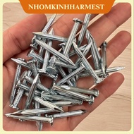 Package of 1KG concrete steel nails, good quality white steel wall nails size: 2F, 3F, 4F, 5F, 6F, 7