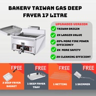 AUTO GAS DEEP FRYER 17 LITER Ayam Gunting/deep fryer gas/ayam gunting/stainless steel deep fryer(TAIWAN DESIGN)